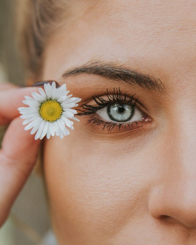 photo macro oeil de femme