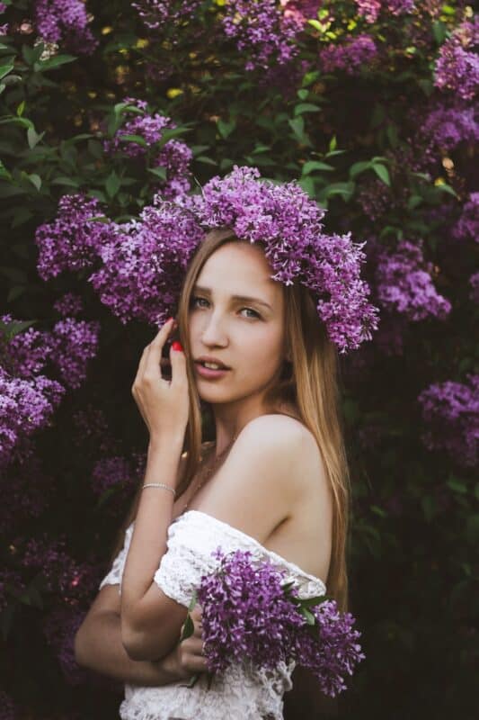 portrait avec des couleurs complémentaires