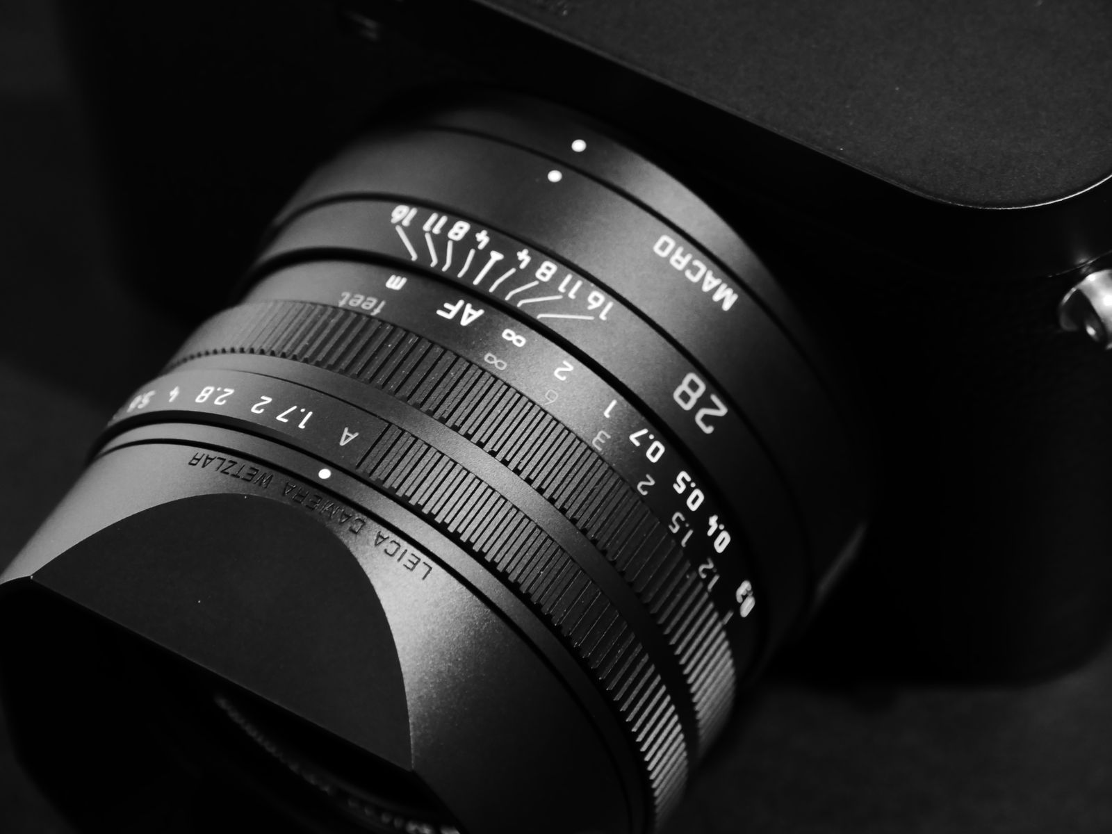 Objectif photo vu de près