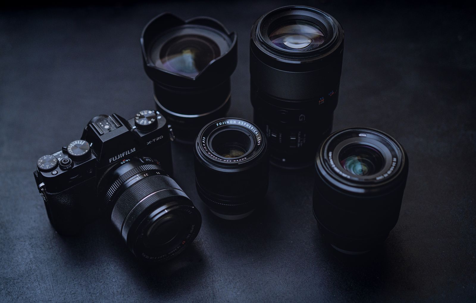Objectif photo vu de près