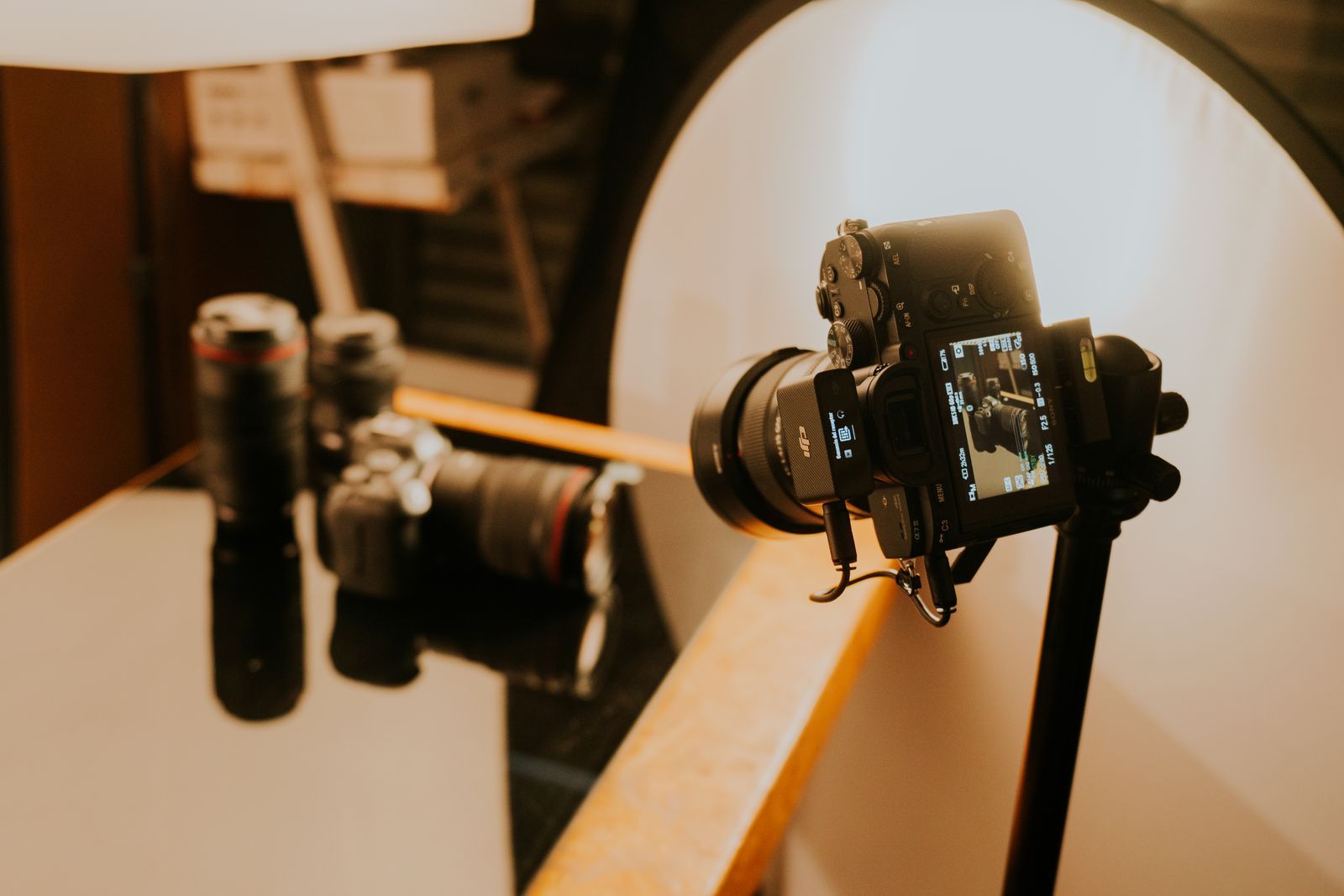 Objectif photo vu de près