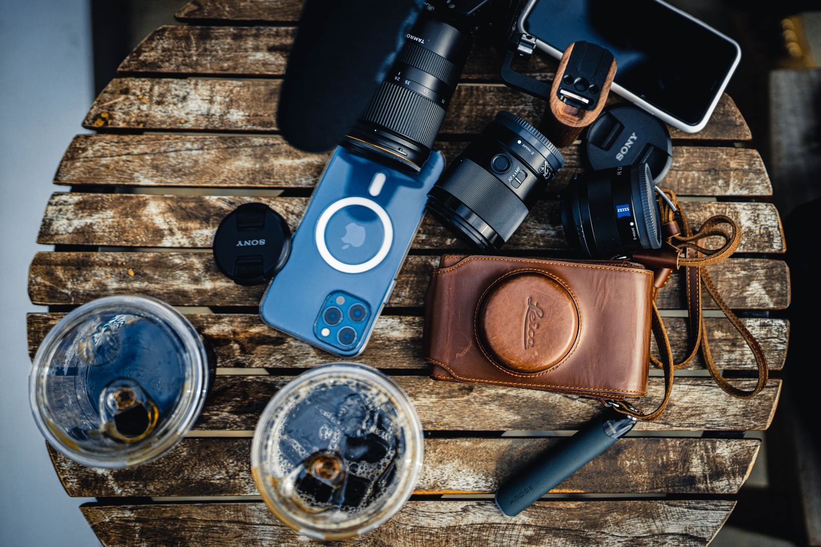 Objectif photo vu de près