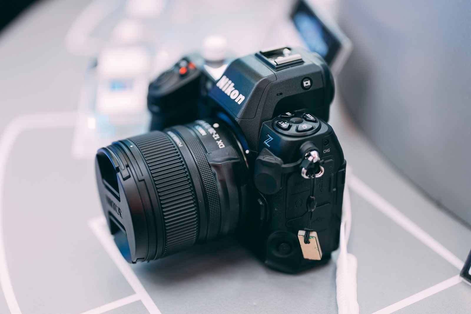 Objectif photo vu de près