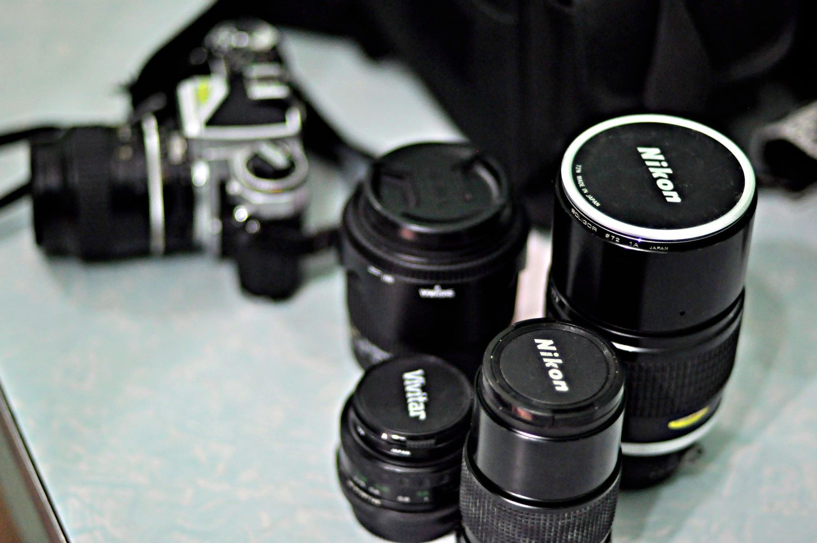 Objectif photo vu de près